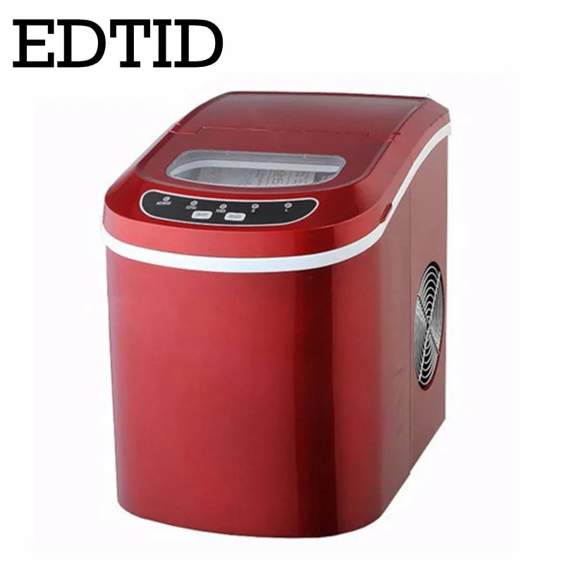 Portable Automatic Ice Maker 12Kgs/24H Household Bullet round Ice Make Machine for Family, Bar,Coffee Shop