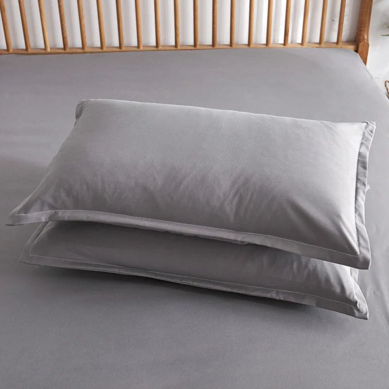 "Breathable Cotton Bed Sheet Set with Pillowcases - 3 Piece Soft Bedding Set"