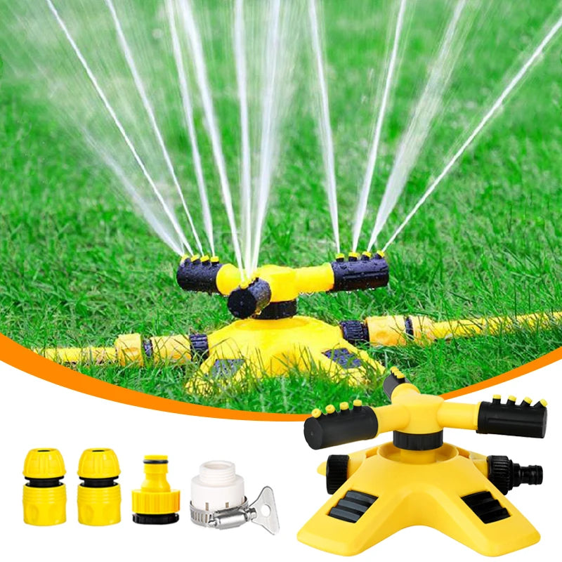 Automatic 360 Degree Rotating Garden Lawn Sprinkler Updated Yard Sprinkler System Large Area Coverage Plant Irrigation Sprayer