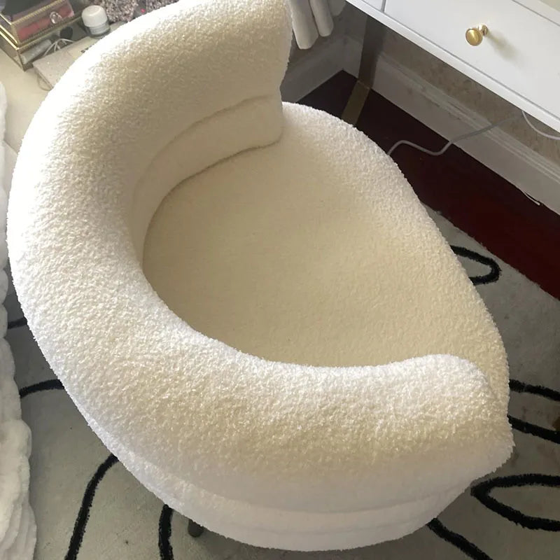 Customized Luxury Cashmere Makeup Chair,Nordic Living Room Armchair,Home Furniture,Leisure Chairs,Bedroom,Computer Sofas,Stool