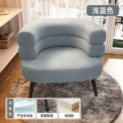 Customized Luxury Cashmere Makeup Chair,Nordic Living Room Armchair,Home Furniture,Leisure Chairs,Bedroom,Computer Sofas,Stool