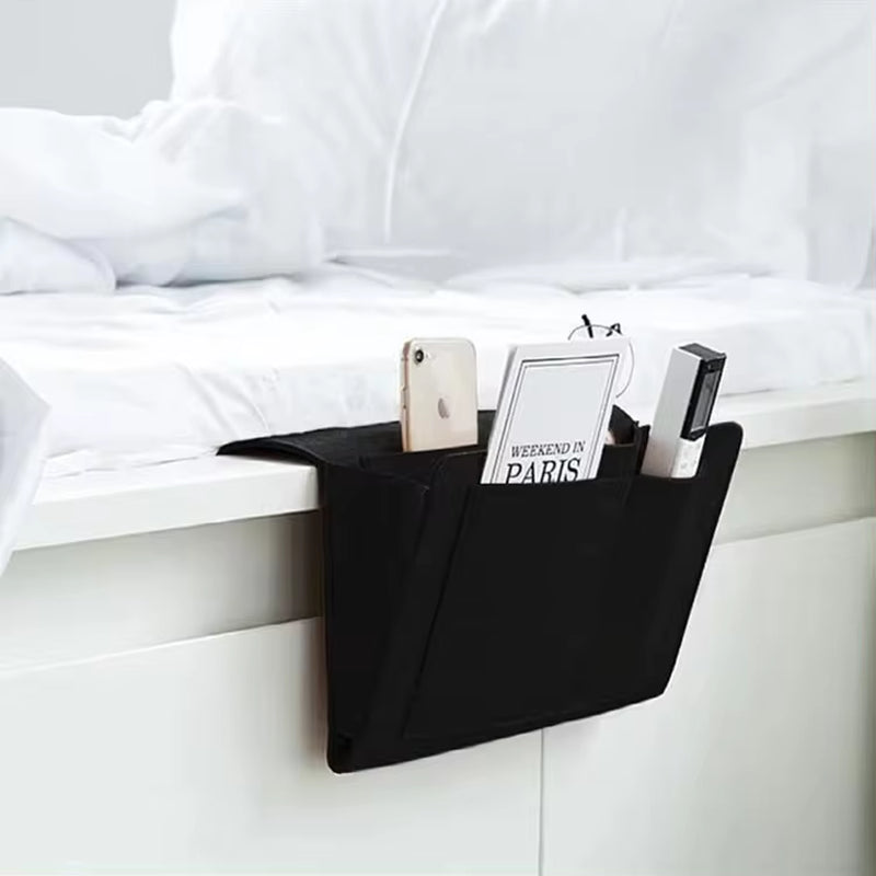 Felt Bedside Storage Organizer Anti-Slip Bedside Bag Bed Sofa Side Pouch Hanging Couch Storage Bed Holder Pockets for Sofa