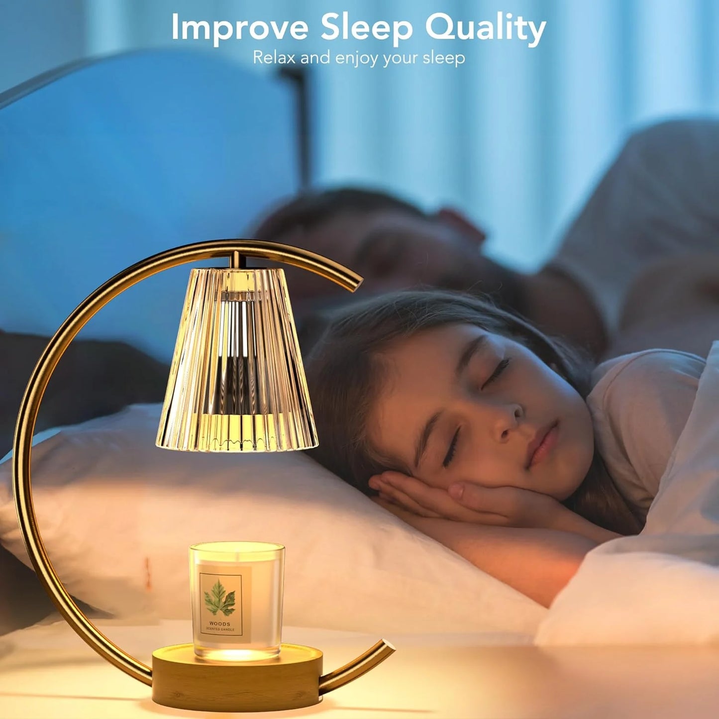 "Cozy Glow Dimmable Candle Warmer"